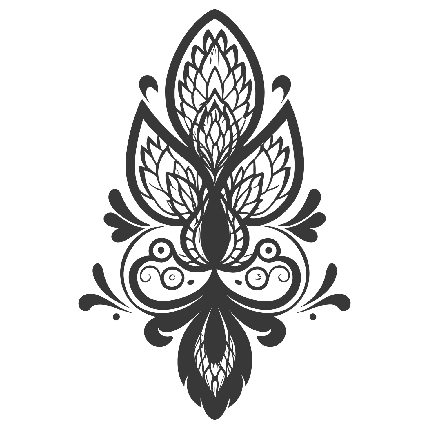 Tattoo customizable icon set design #36127