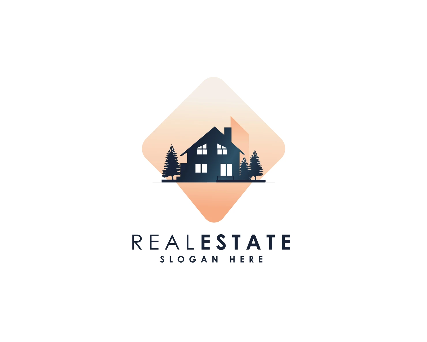 Real estate customizable logo design #36150