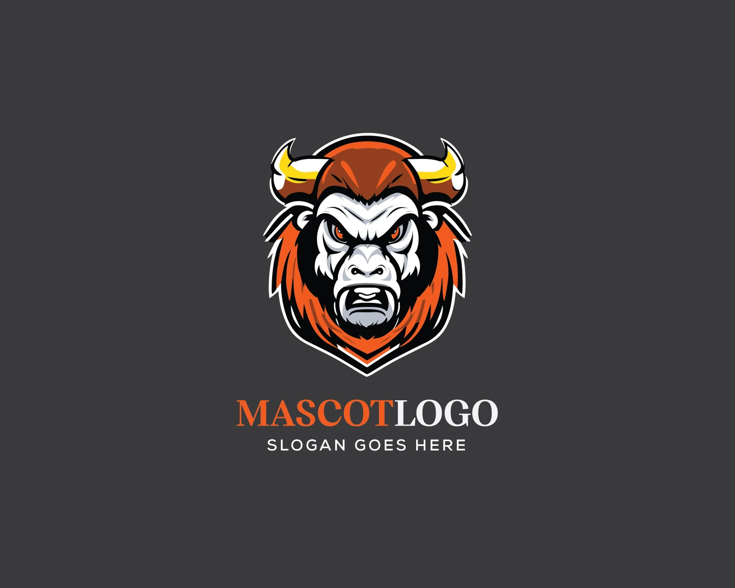 Mascot customizable logo design #36154