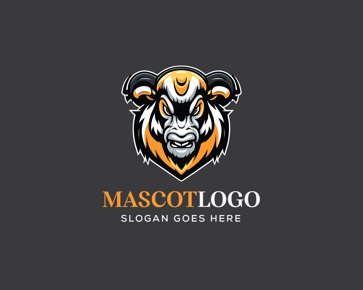 Mascot customizable logo design #36155