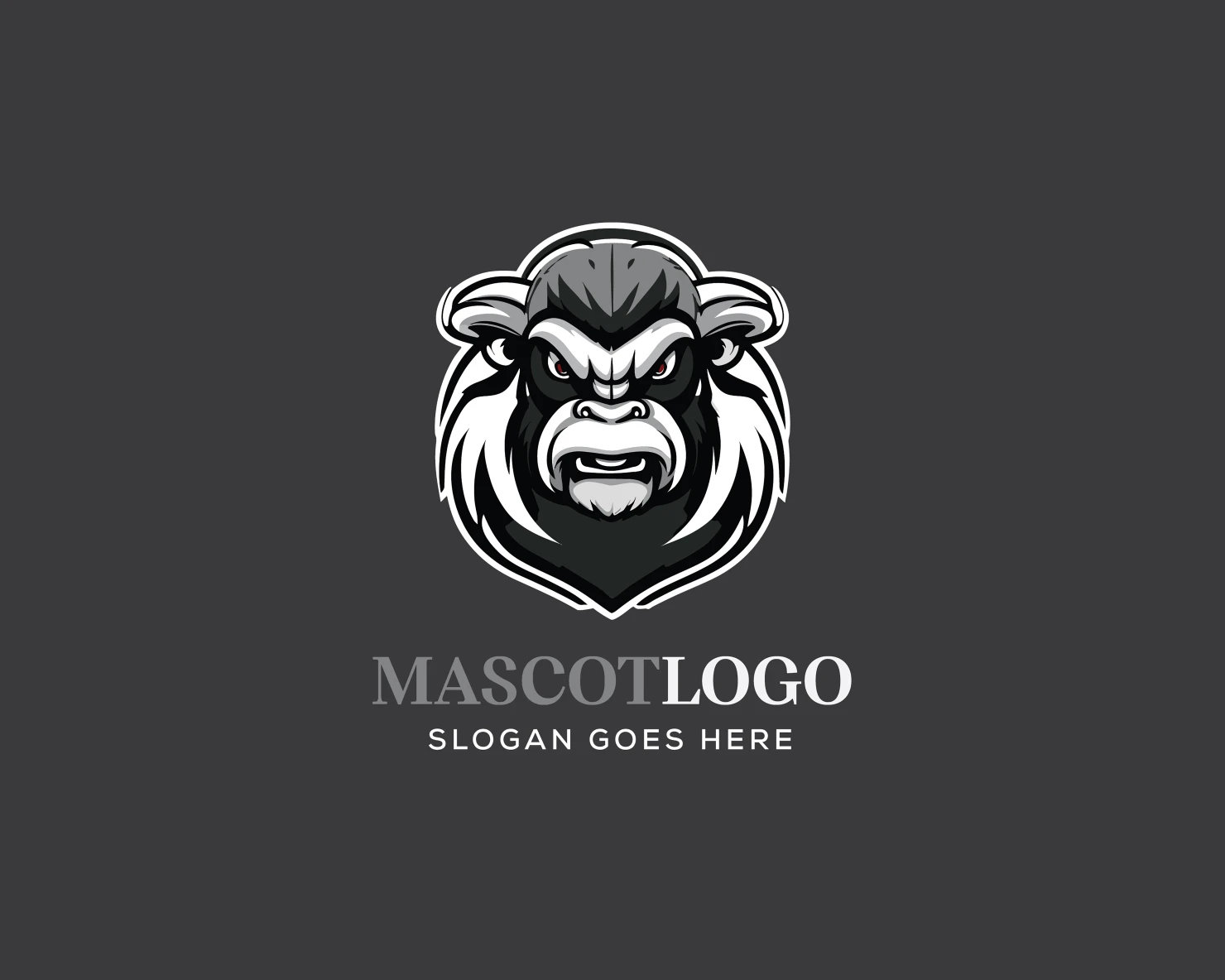 Mascot customizable logo design #36156