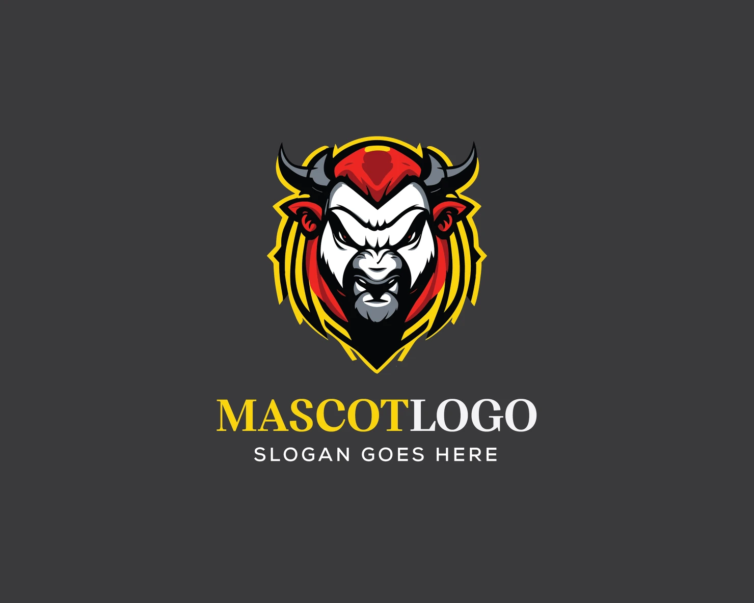 Mascot customizable logo design #36157