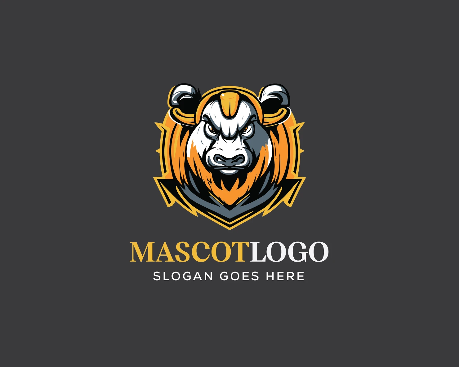 Mascot customizable logo design #36158