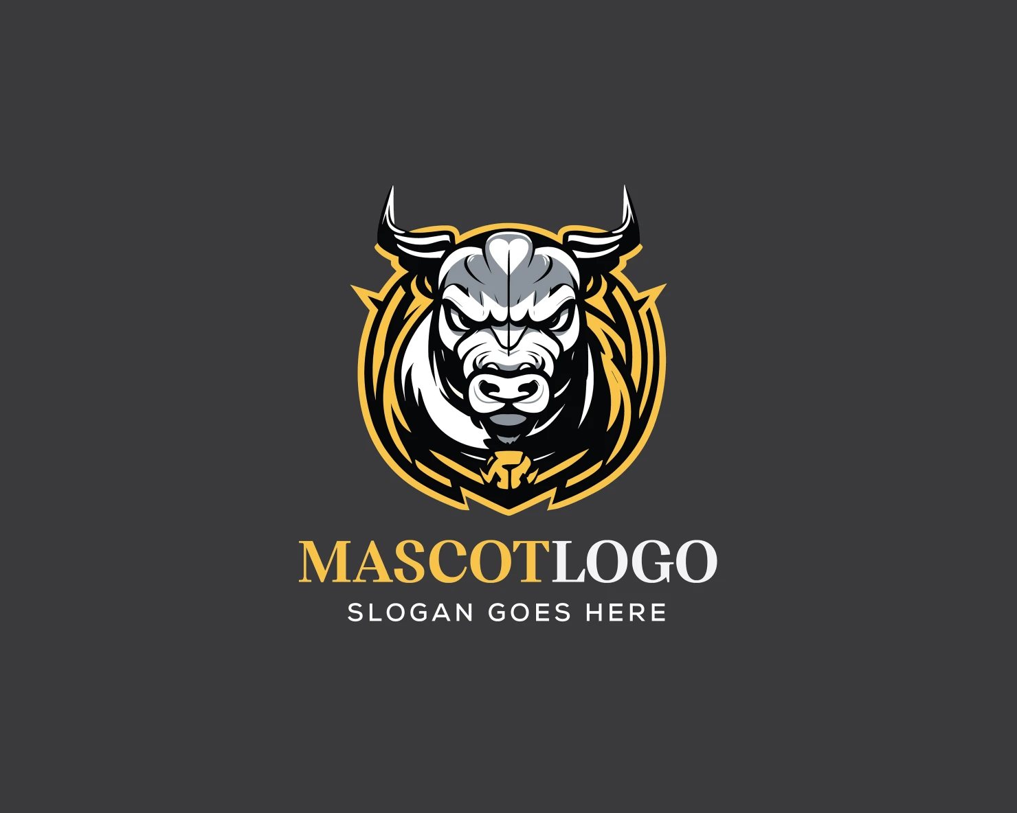 Mascot customizable logo design #36161