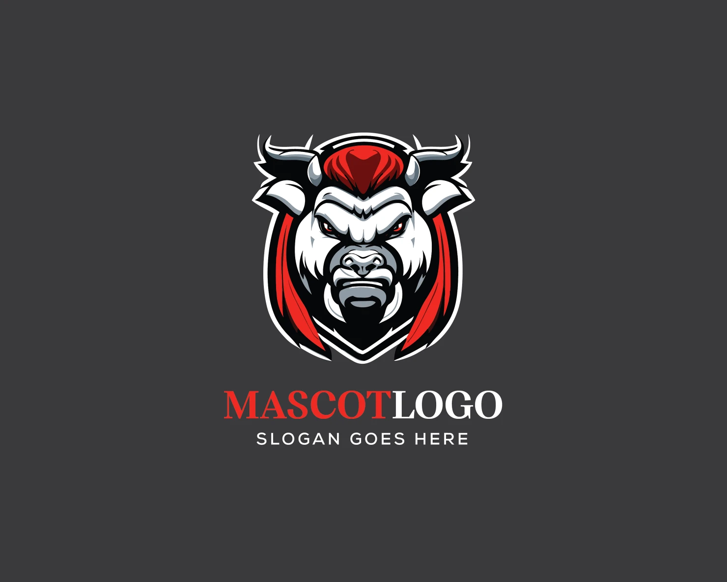 Mascot customizable logo design #36162