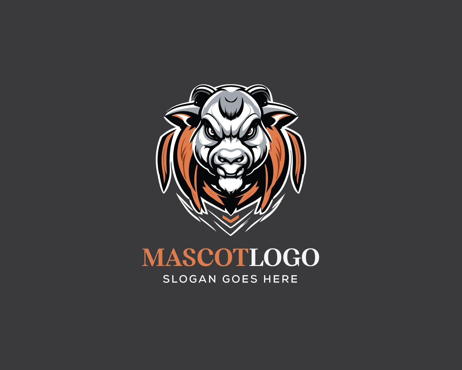 Mascot customizable logo design #36163