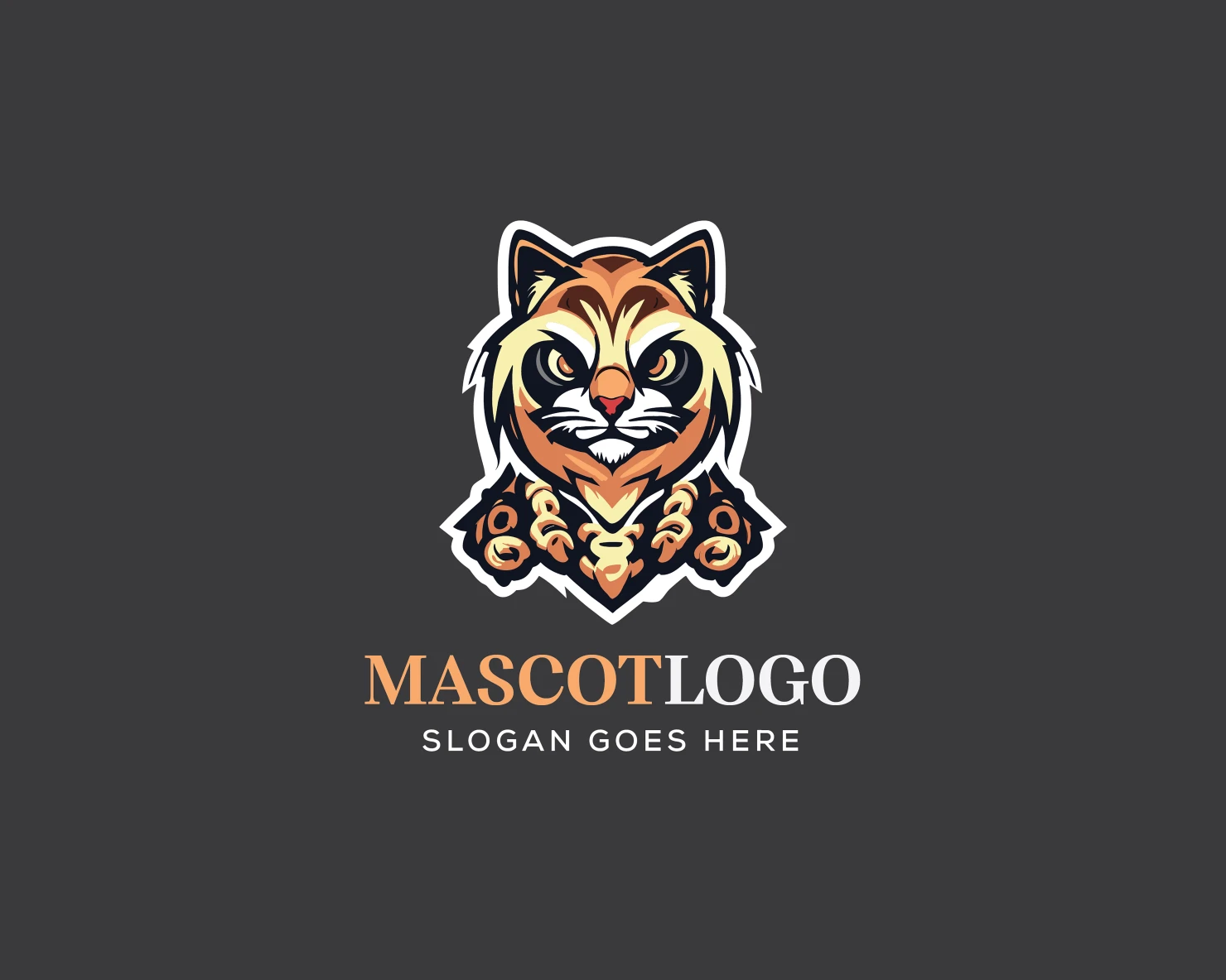Mascot customizable logo design #36164