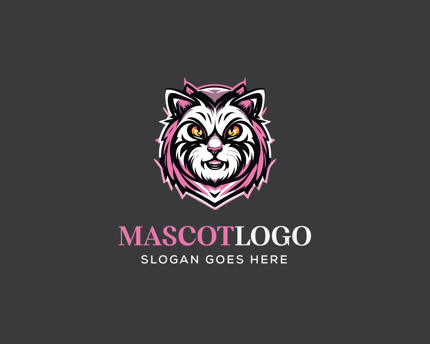 Mascot customizable logo design #36169