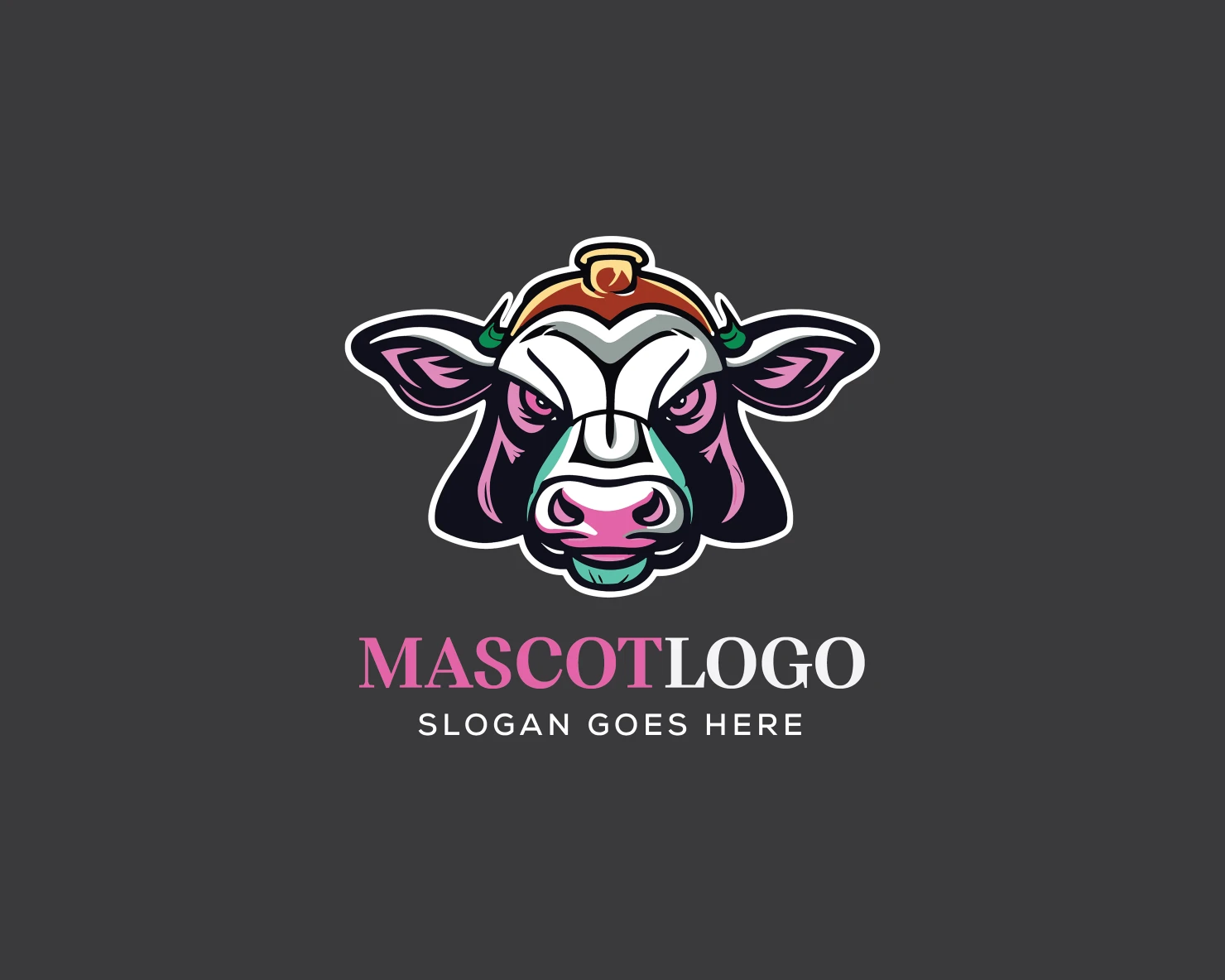 Mascot customizable logo design #36171