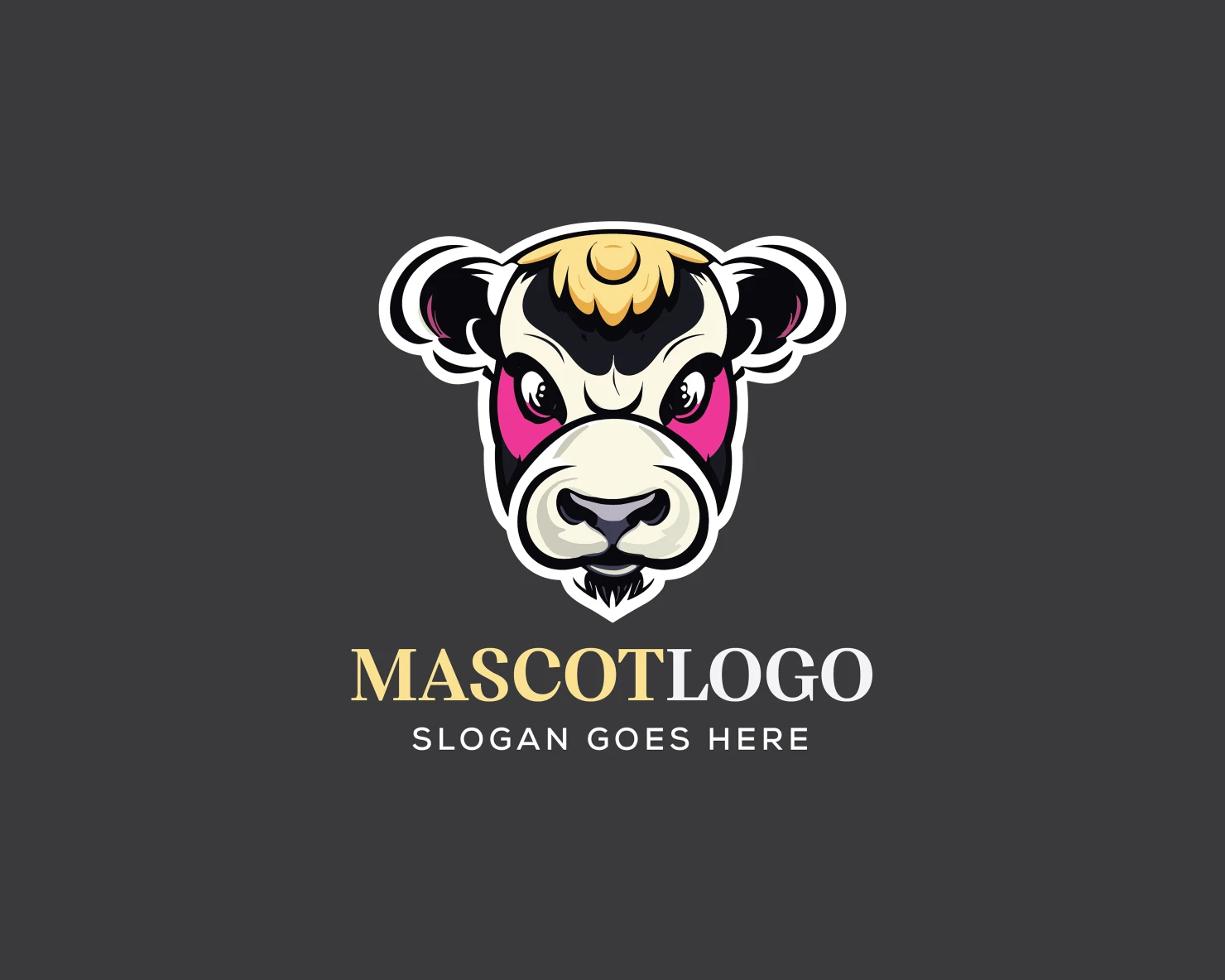 Mascot customizable logo design #36172