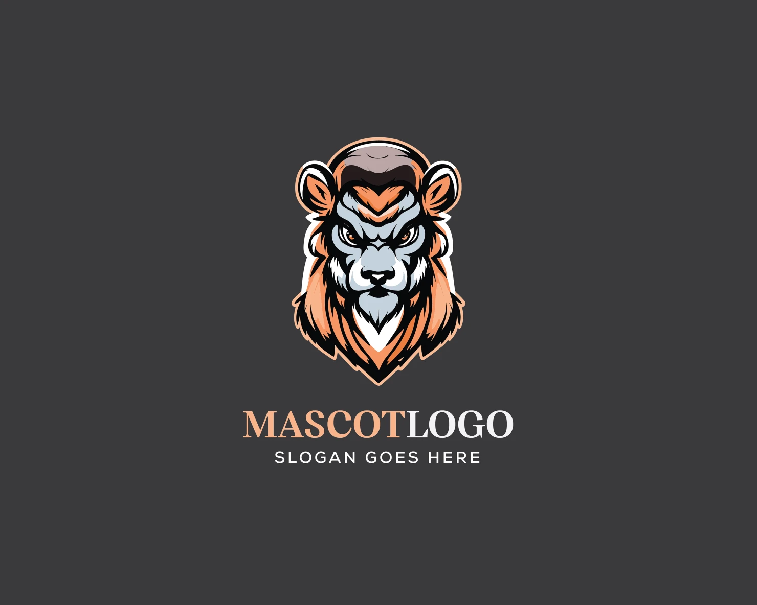 Mascot customizable logo design #36173
