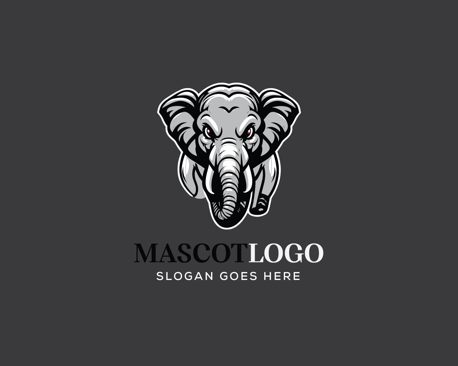 Mascot customizable logo design #36174