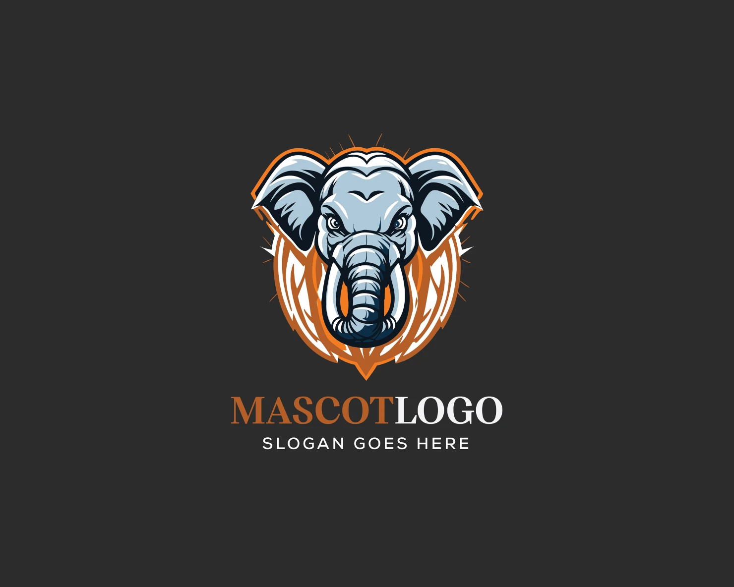 Mascot customizable logo design #36175
