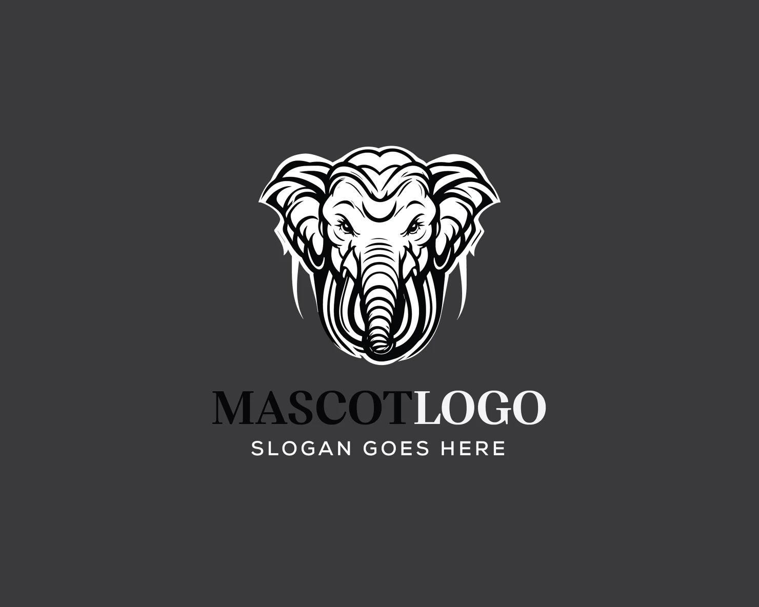 Mascot customizable logo design #36176