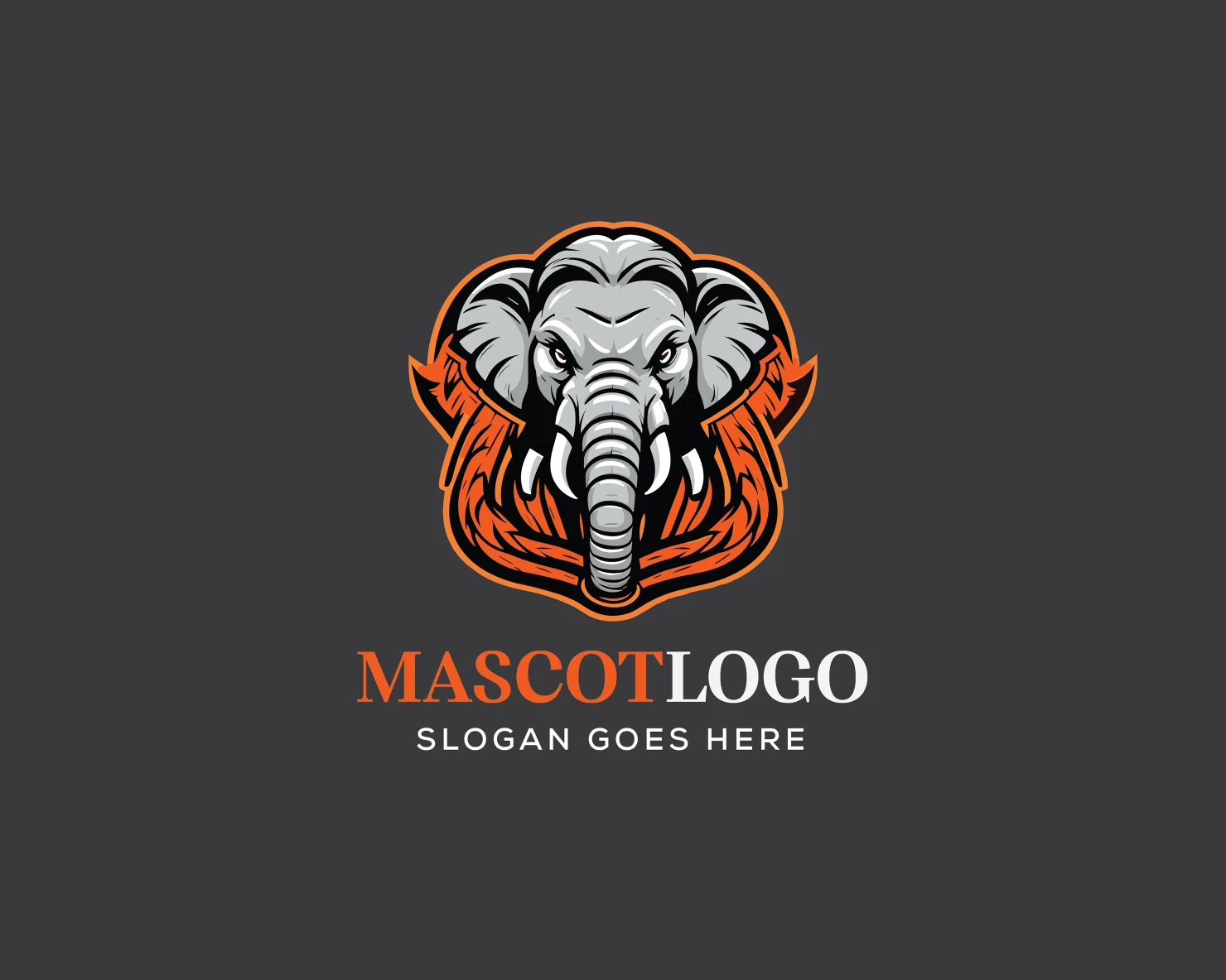 Mascot customizable logo design #36177