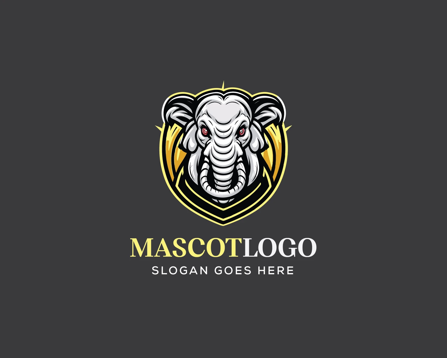 Mascot customizable logo design #36178