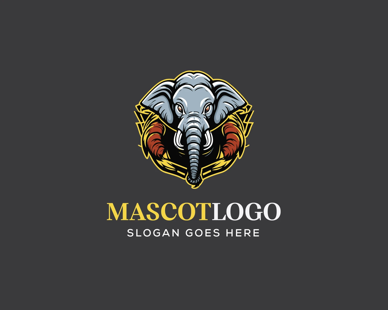 Mascot customizable logo design #36179