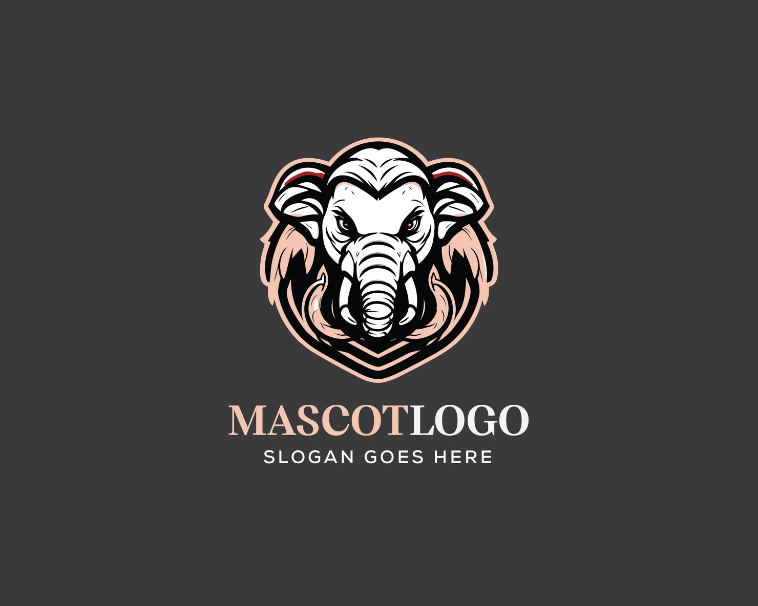 Mascot customizable logo design #36181