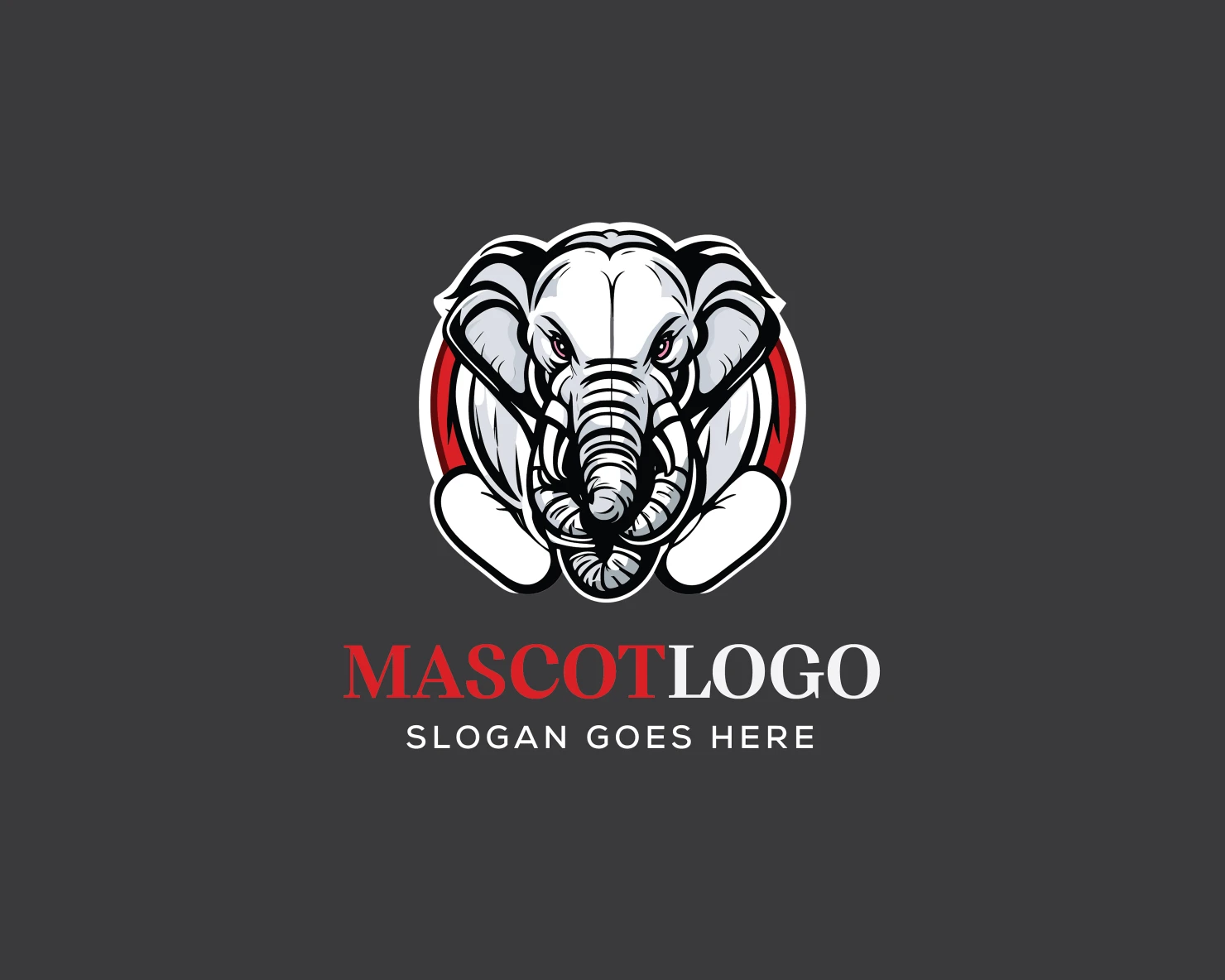 Mascot customizable logo design #36182