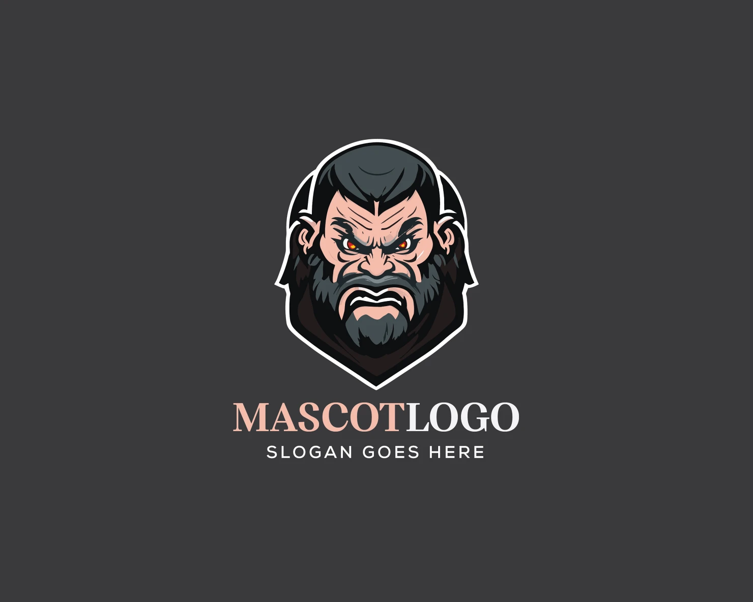 Mascot customizable logo design #36183