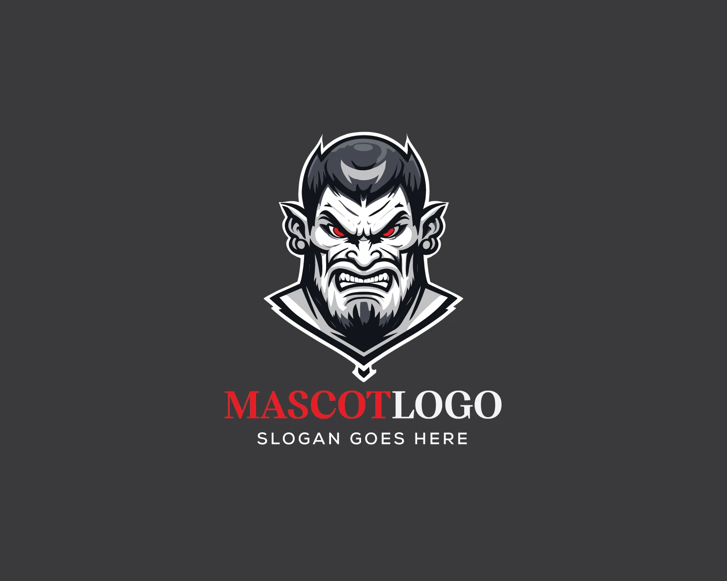 Mascot customizable logo design #36186