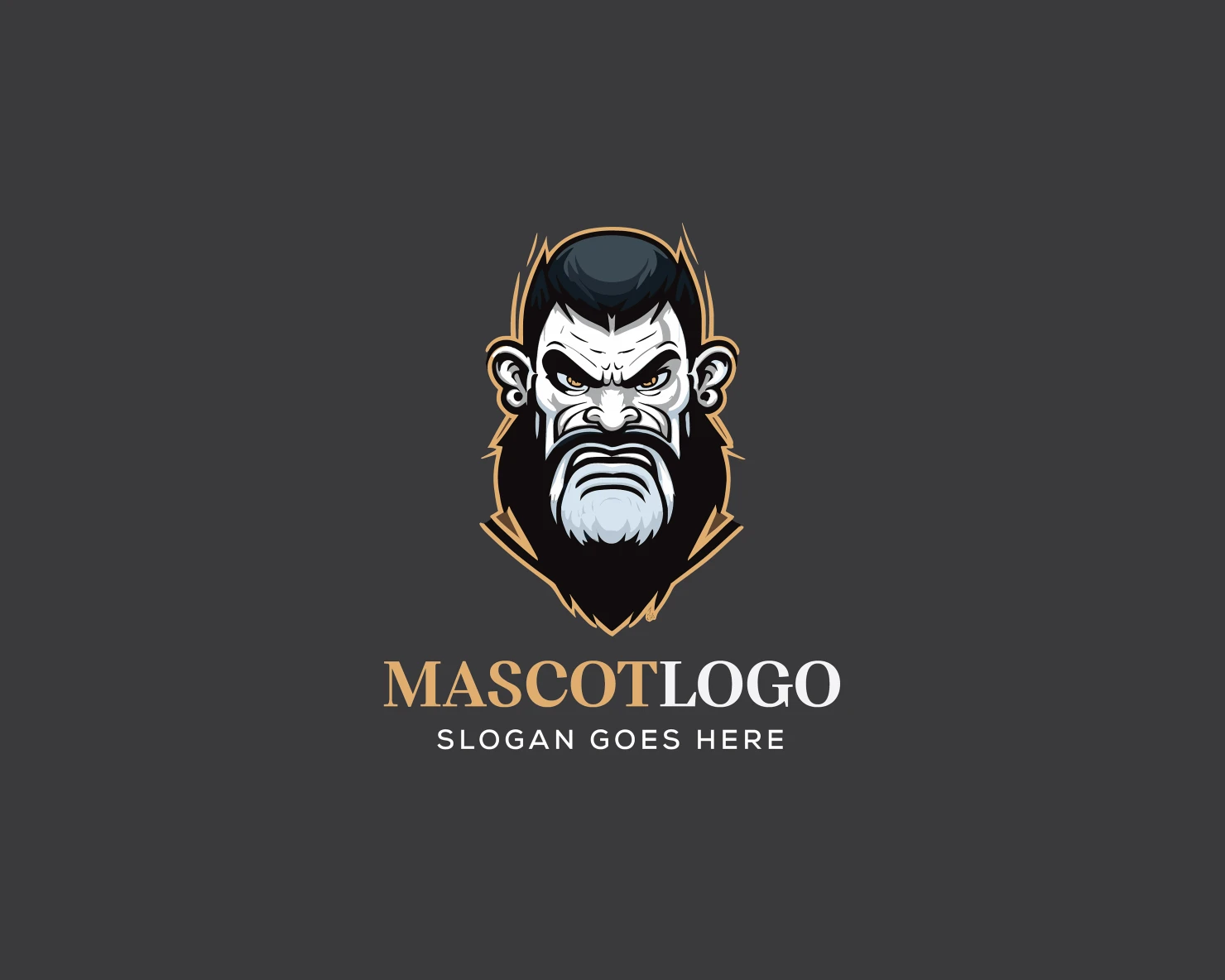 Mascot customizable logo design #36188