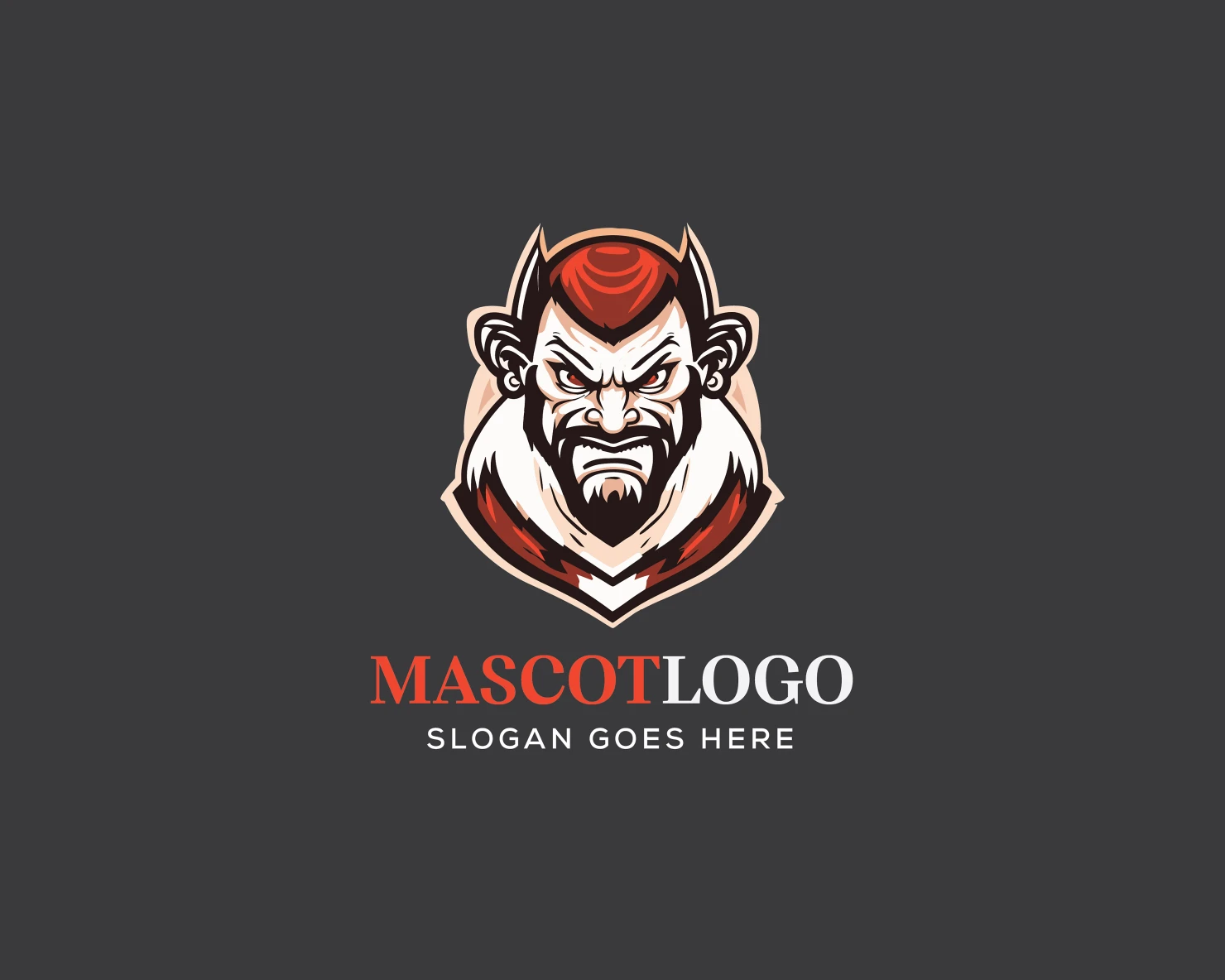 Mascot customizable logo design #36189