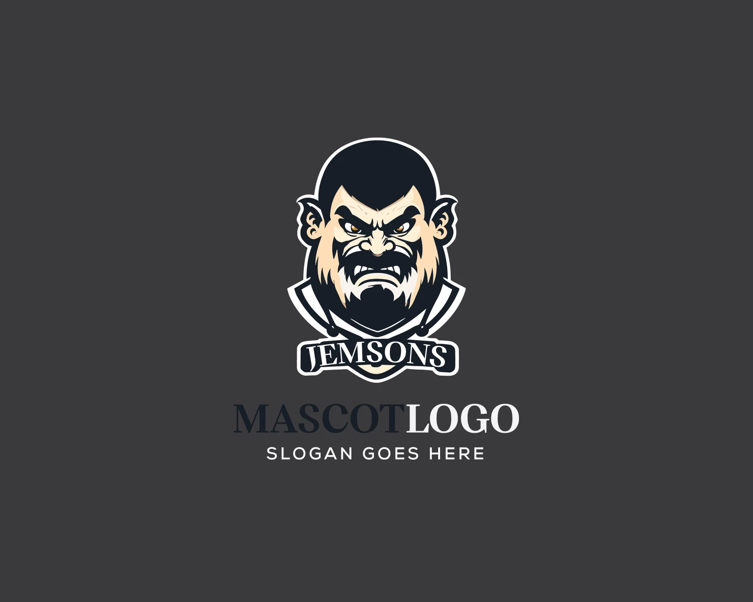 Mascot customizable logo design #36190
