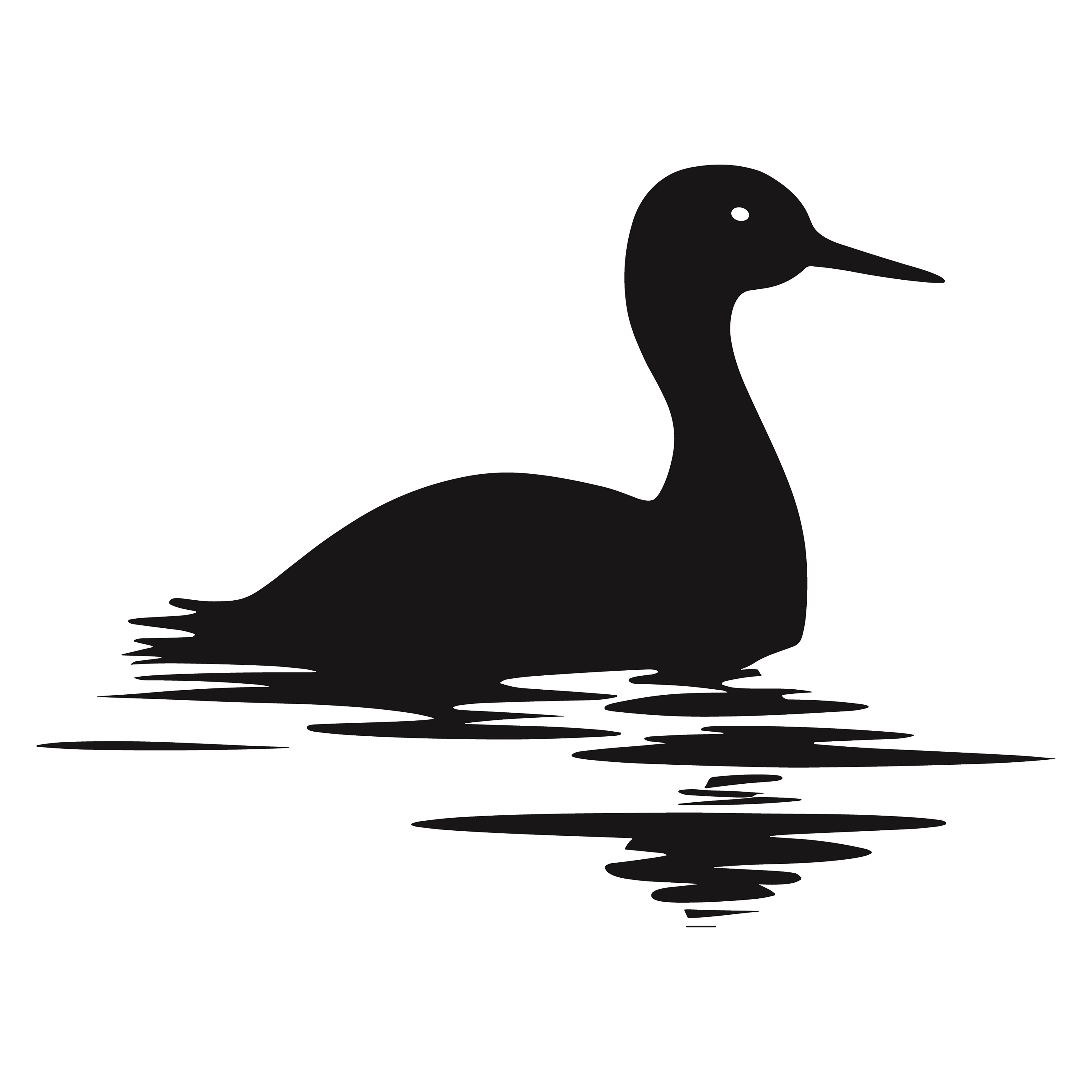 Grebe customizable silhouettes design #36593