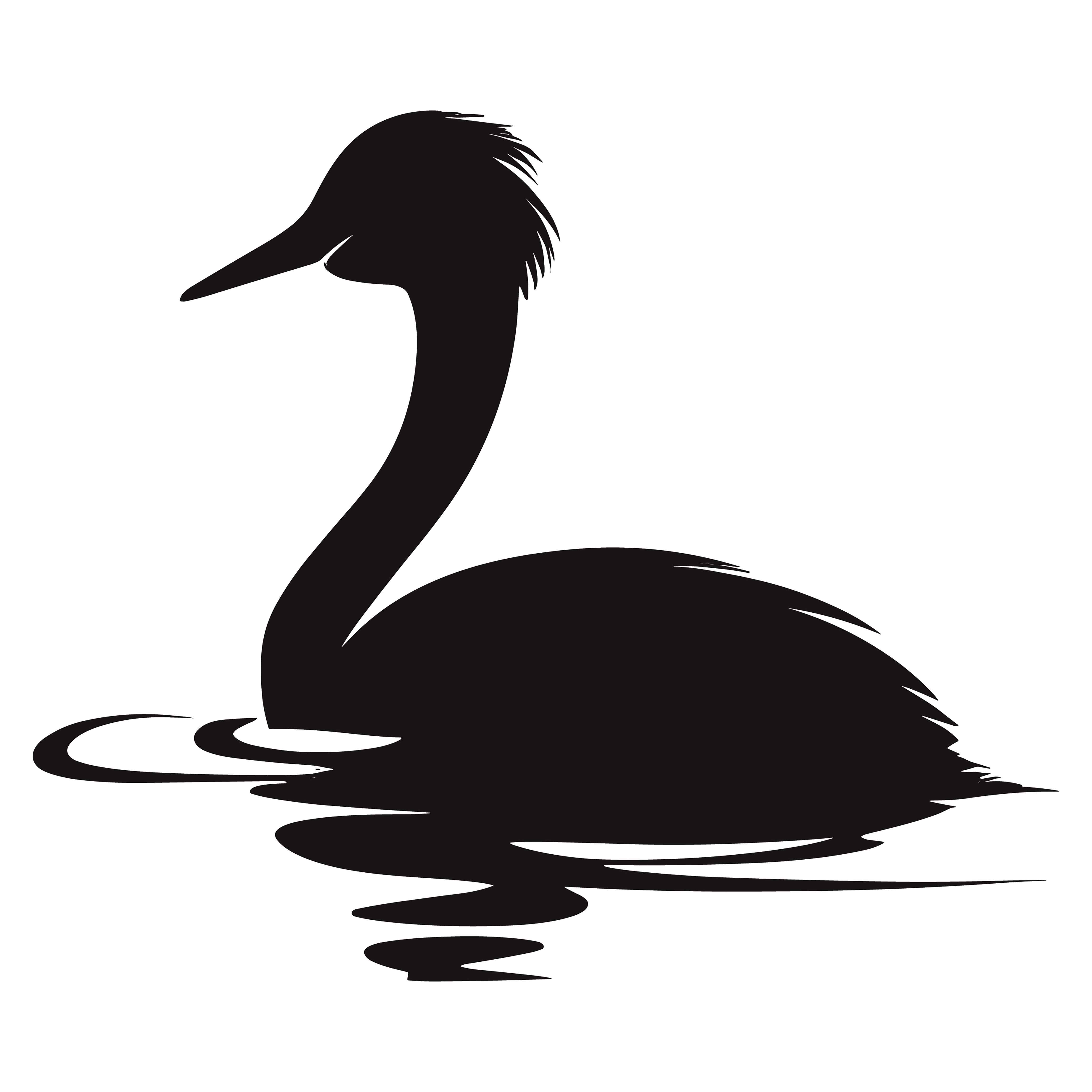 Grebe customizable silhouettes design #36594