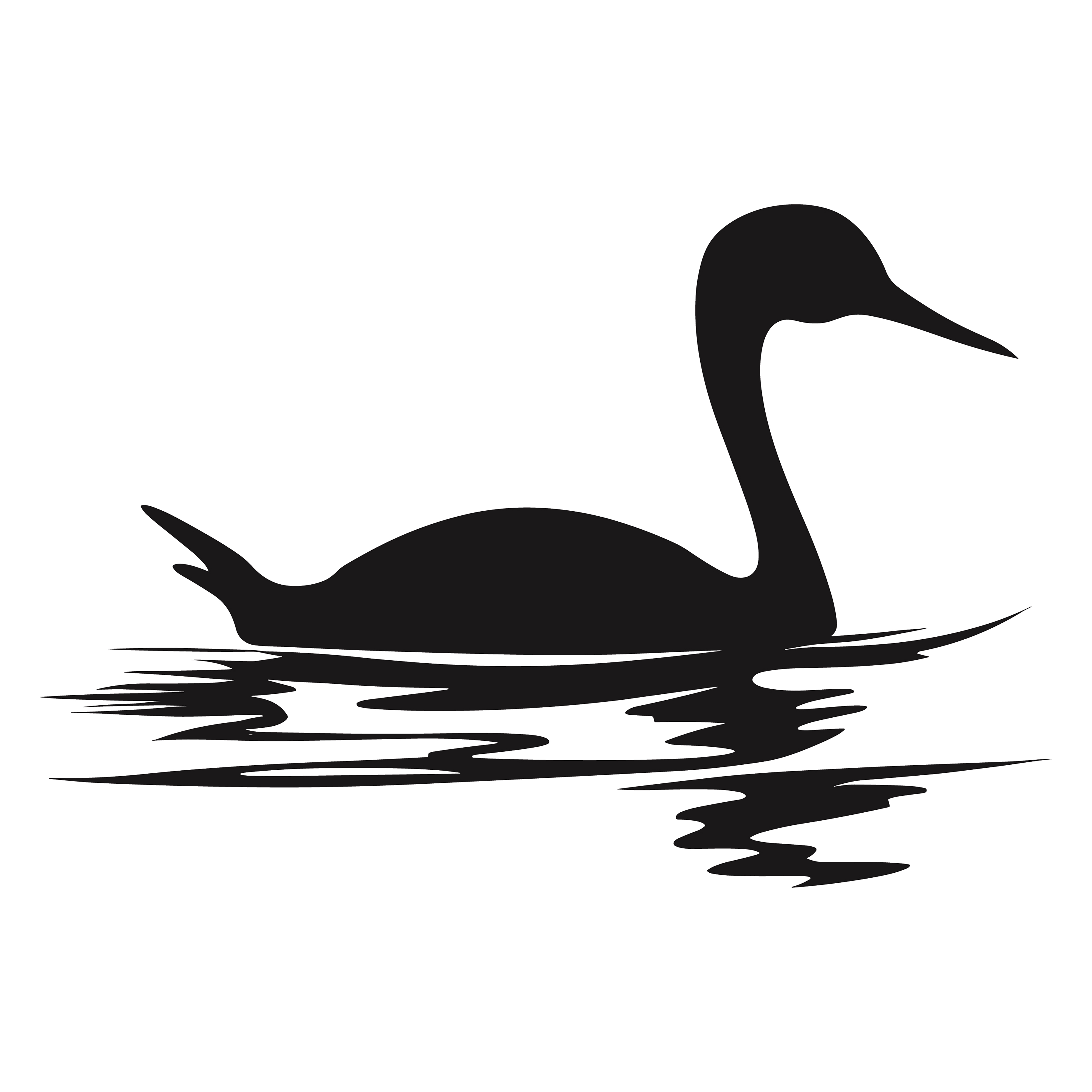 Grebe customizable silhouettes design #36603