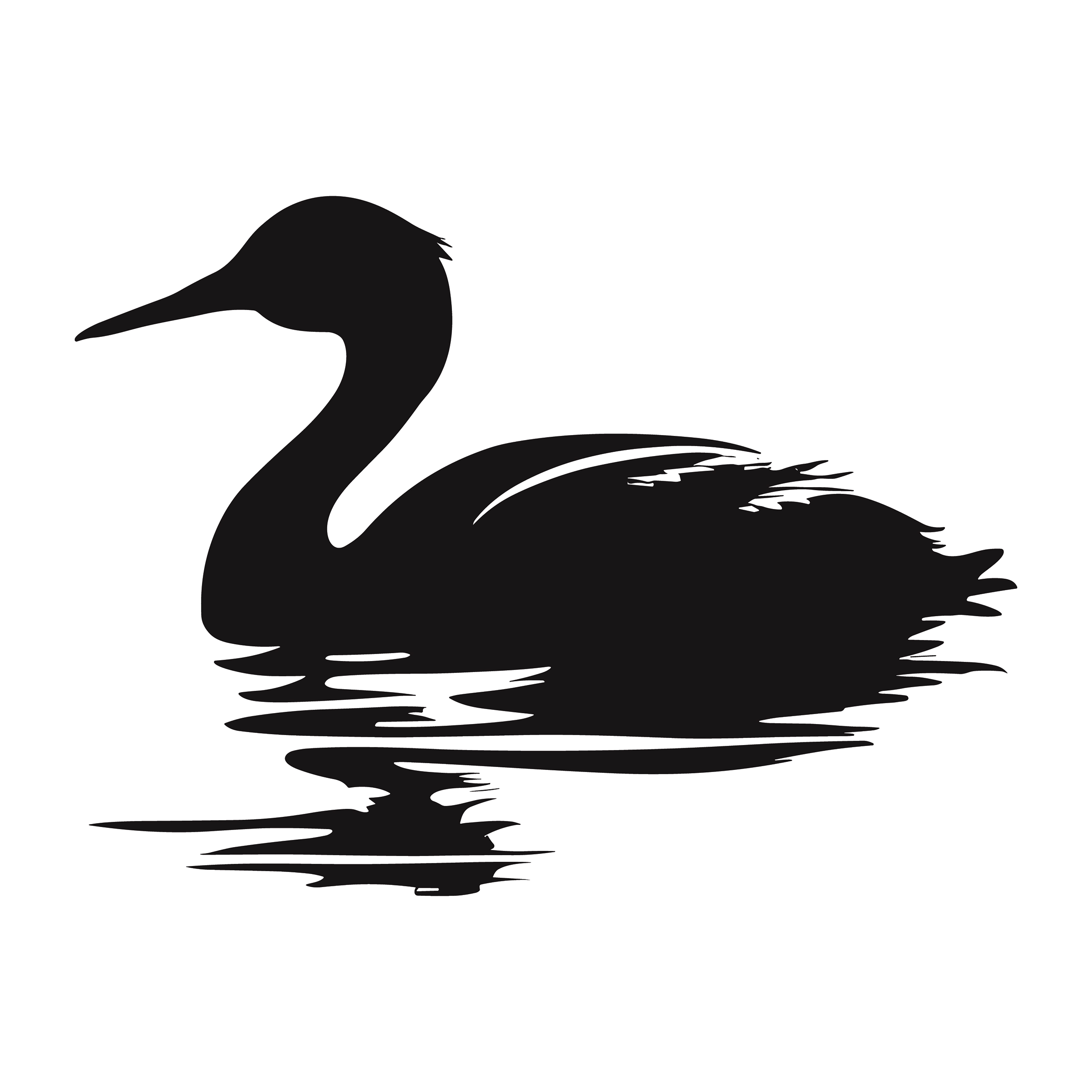 Grebe customizable silhouettes design #36604