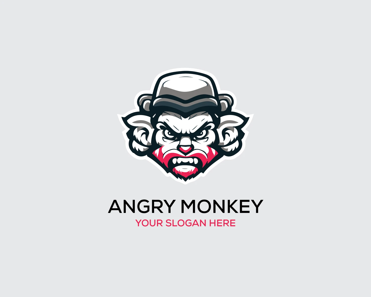 Angry Monkey customizable logo design #36192