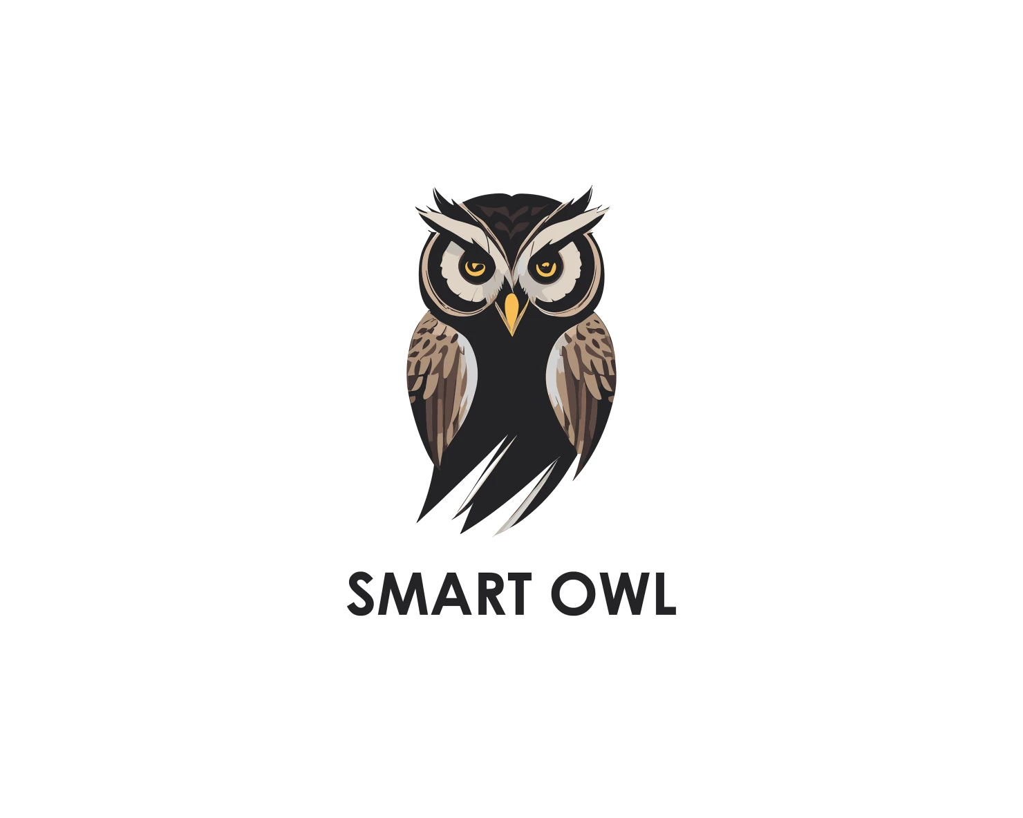 Smart owl customizable logo design #36196