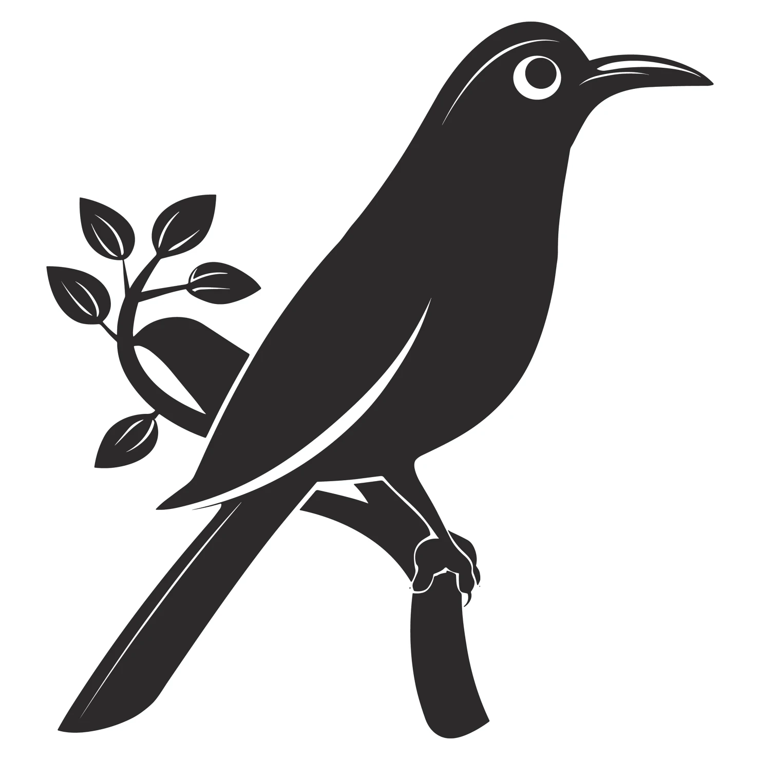 Bird customizable silhouettes design #36203