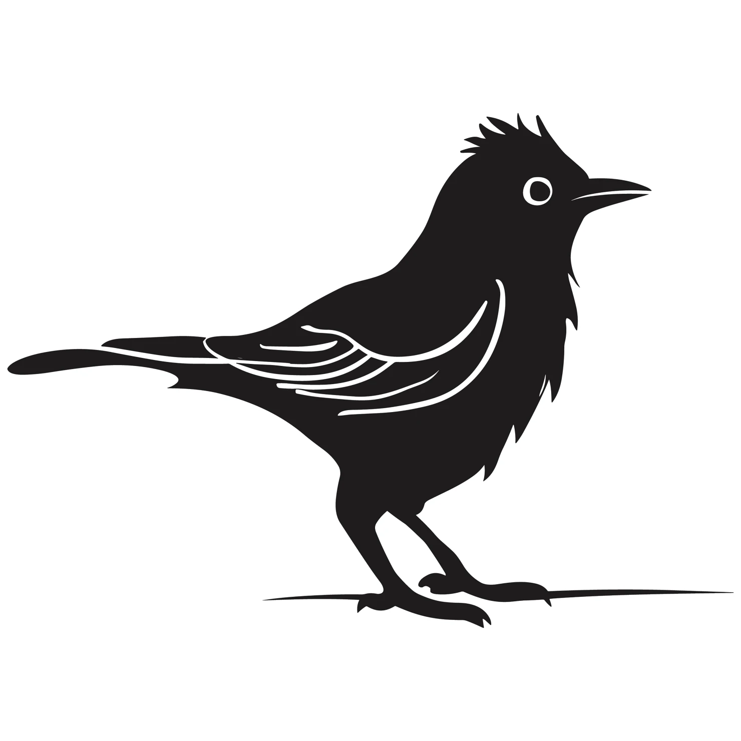 Bird customizable silhouettes design #36205