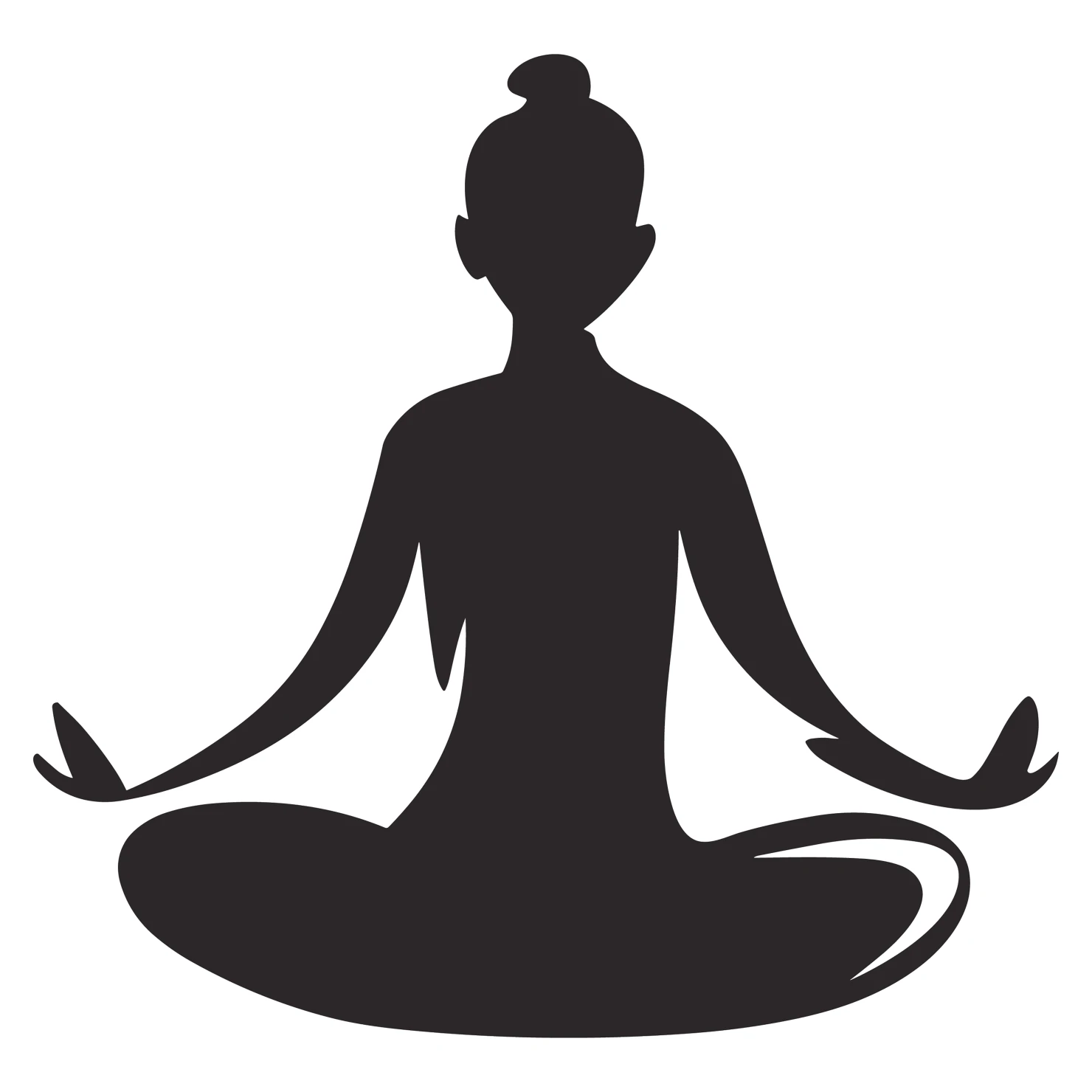 Yoga customizable silhouettes design #36221