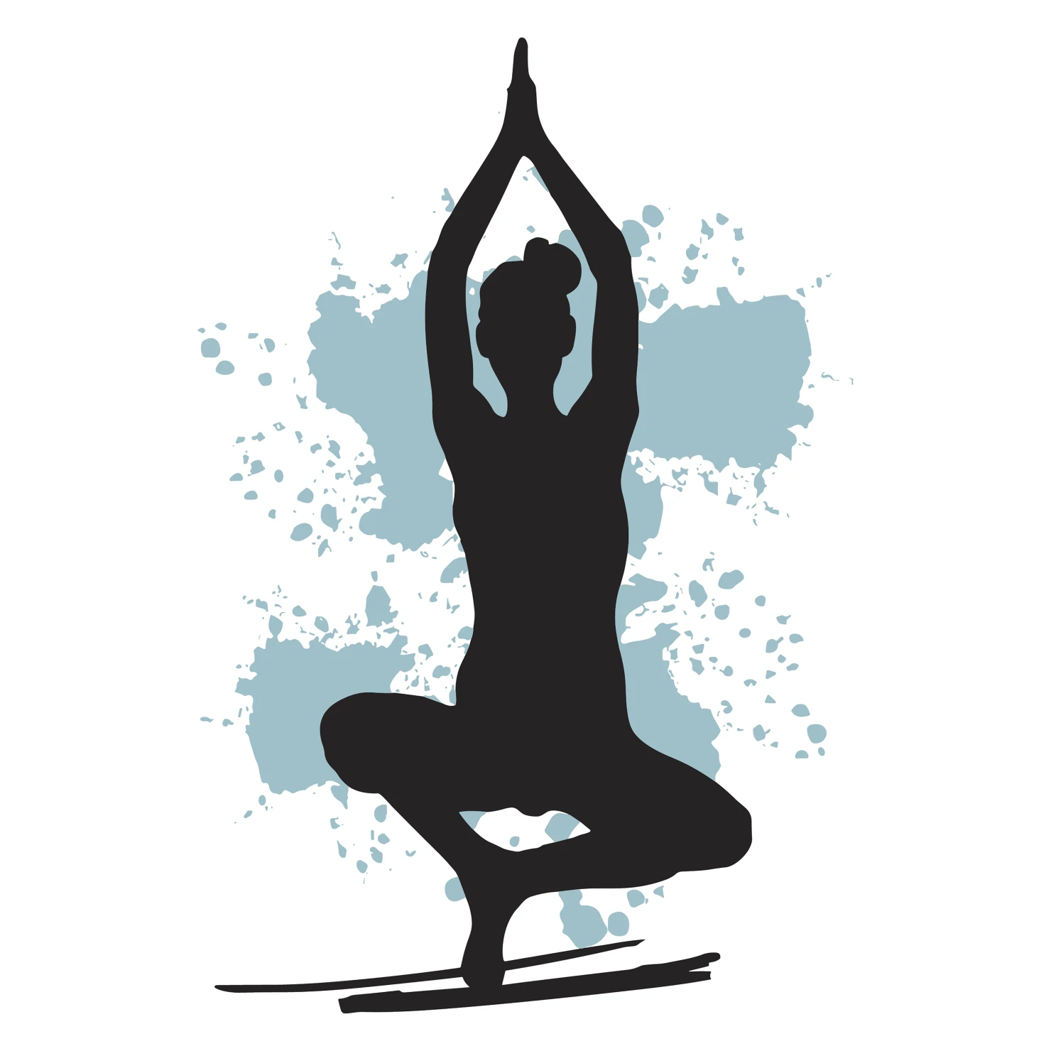 Yoga customizable silhouettes design #36225