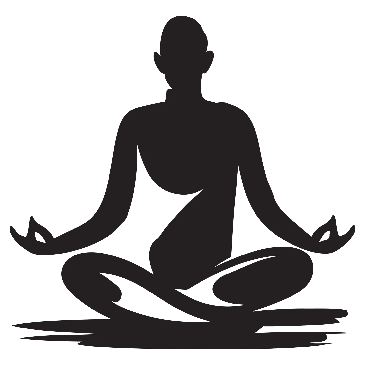 Yoga customizable silhouettes design #36227