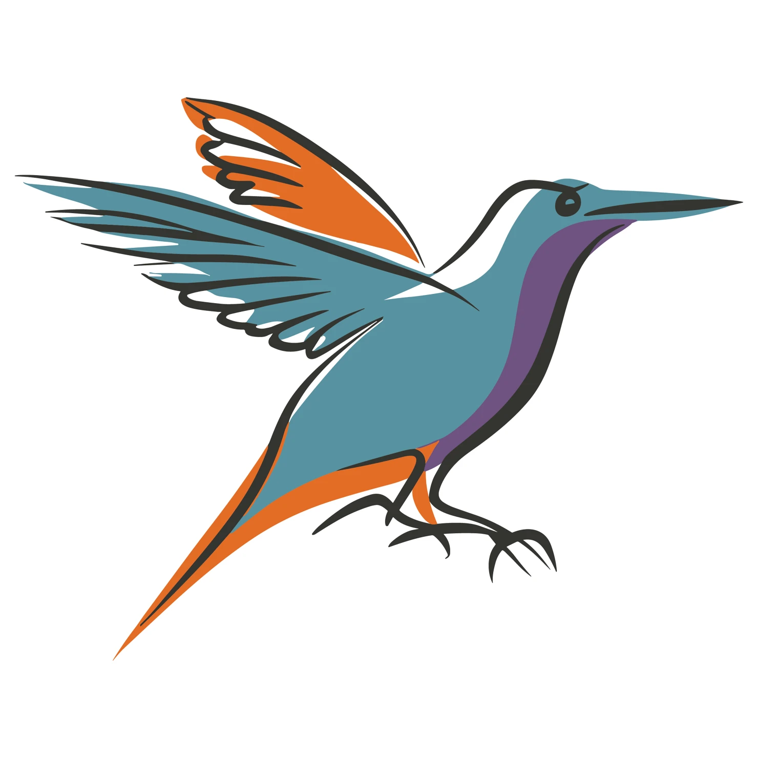 Bird customizable clip artset design #36231