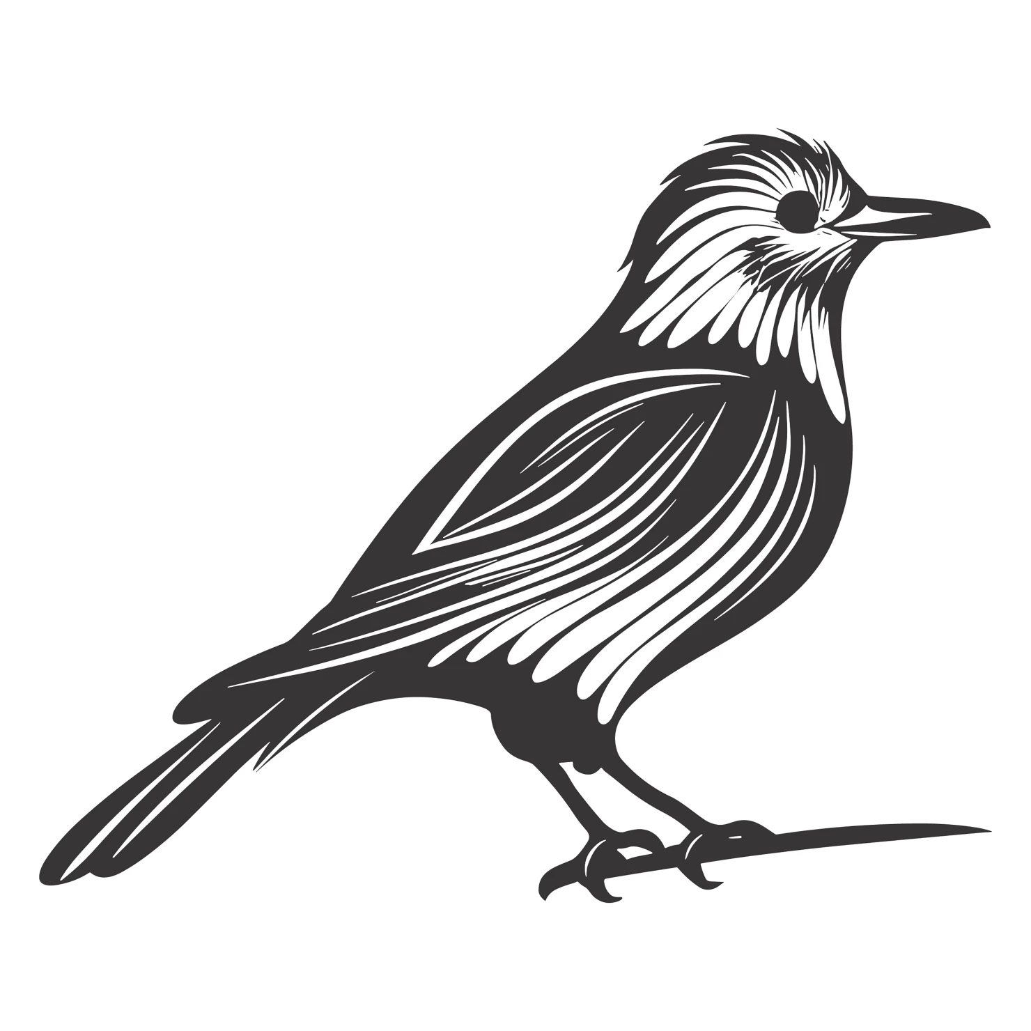 Bird customizable clip artset design #36234