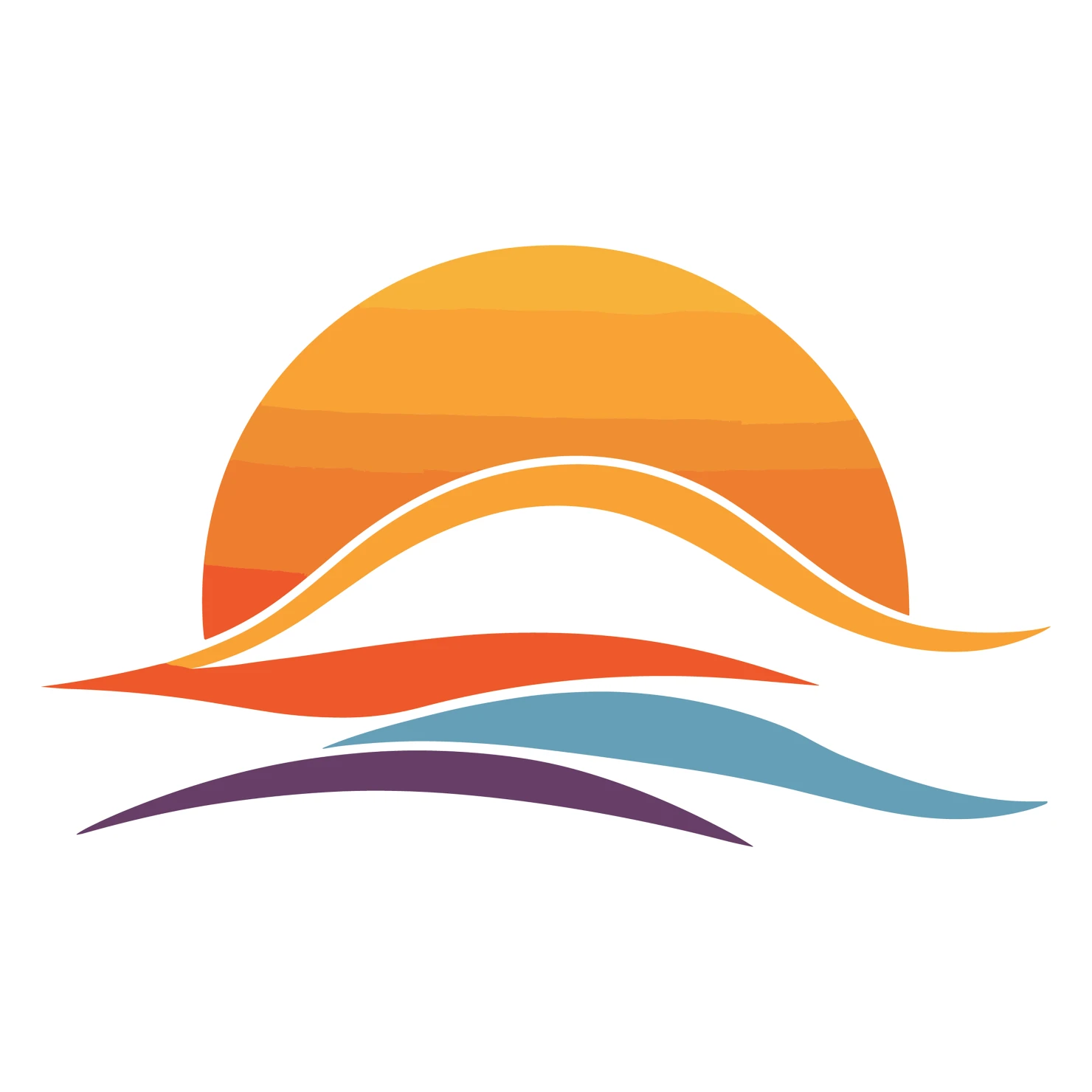 Sunset customizable clip art set design #36237