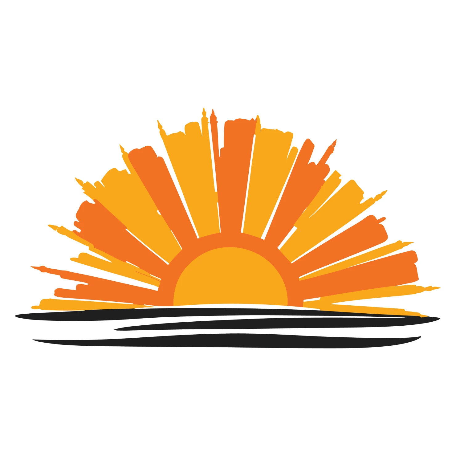 Sunset customizable clip art set design #36241