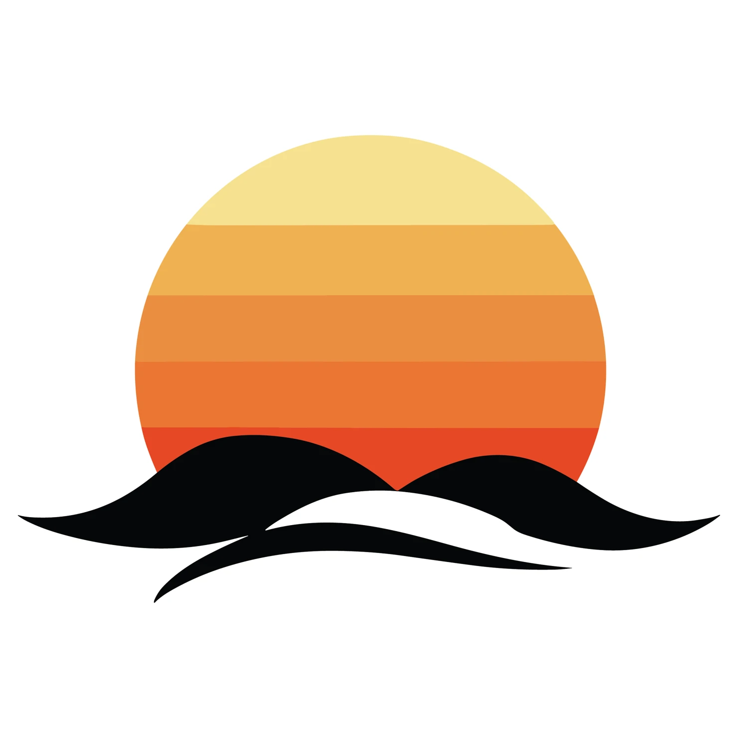 Sunset customizable clip art set design #36245
