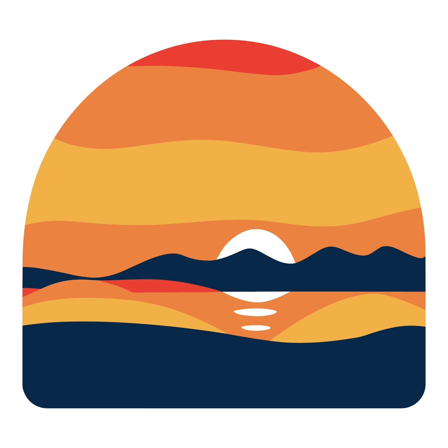 Sunset customizable clip art set design #36254