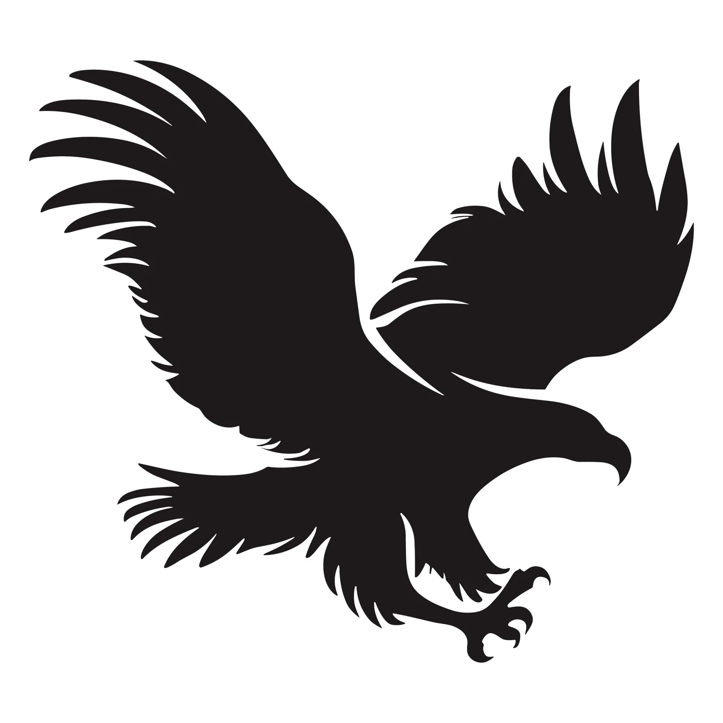 Eagle customizable silhouettes design #36259
