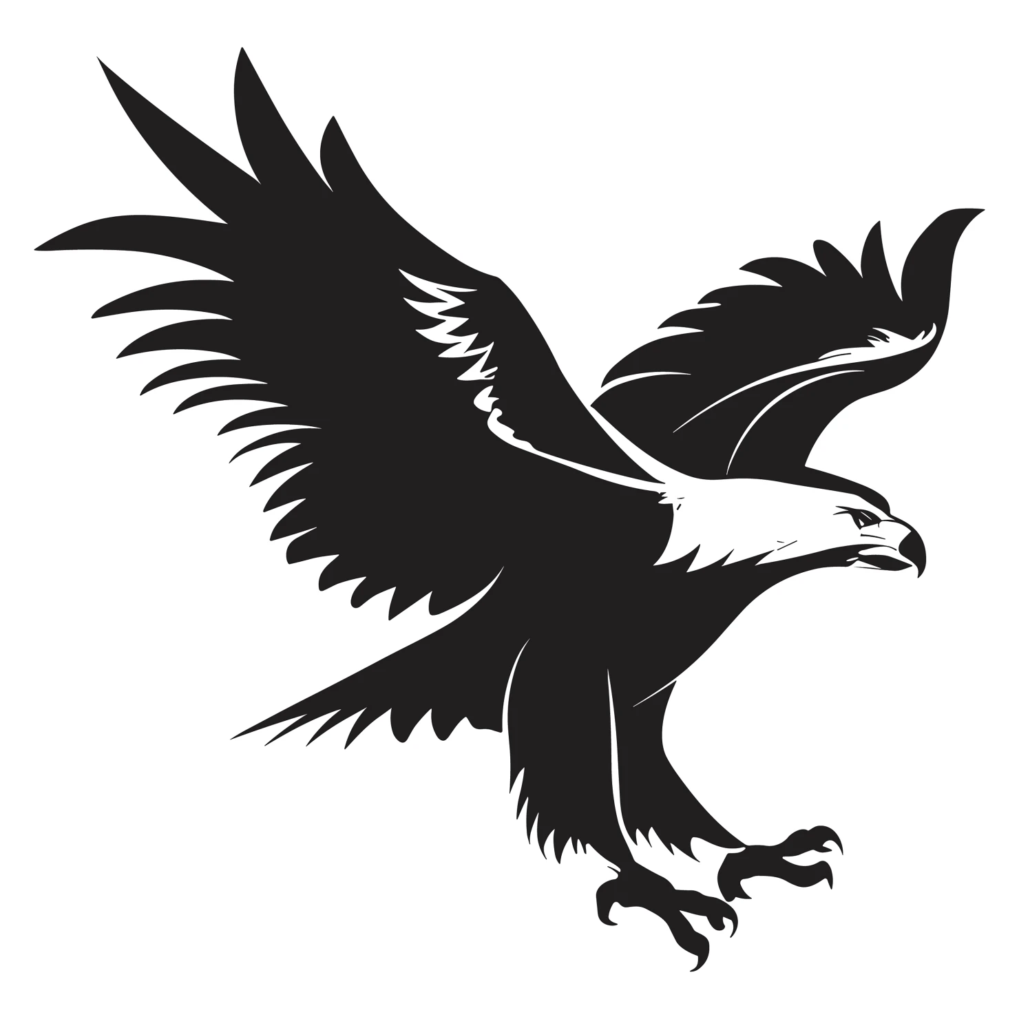 Eagle customizable silhouettes design #36261