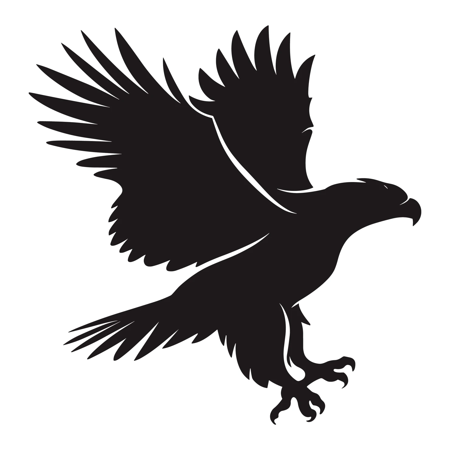 Eagle customizable silhouettes design #36263