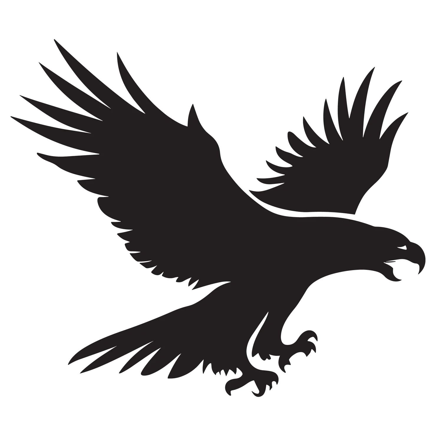 Eagle customizable silhouettes design #36272