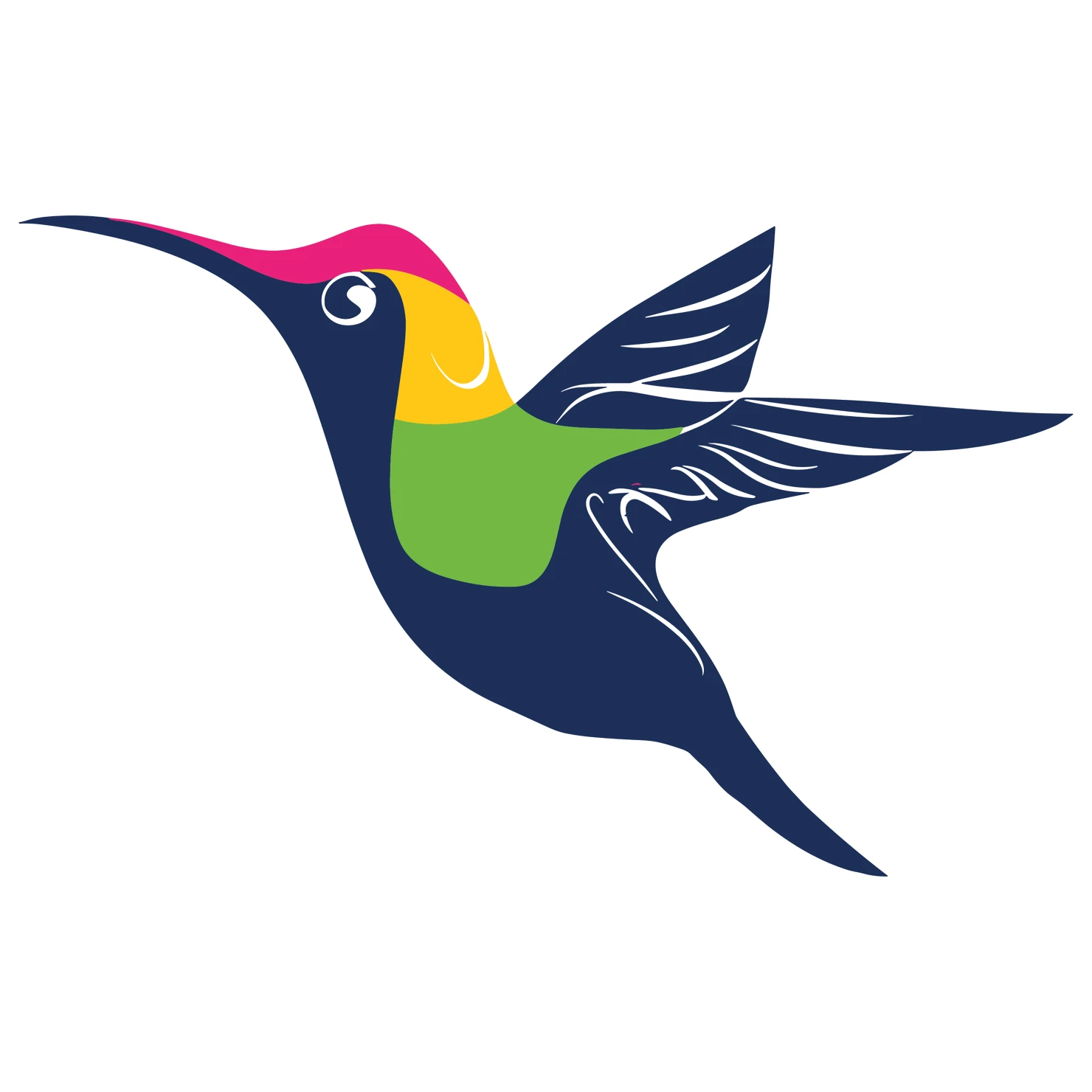 Humming bird customizable clip art design #36313